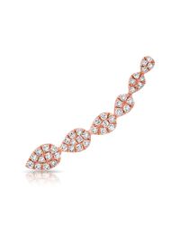 Anne Sisteron | Multicolor 14kt Rose Gold Diamond Tessa Ear Climber | Lyst