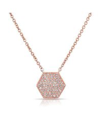 Anne Sisteron | Metallic 14kt Rose Gold Diamond Honey Necklace | Lyst