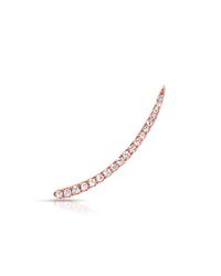 Anne Sisteron - Metallic 14kt Rose Gold Diamond Lash Ear Climber - Lyst