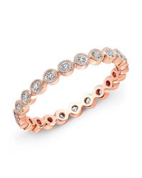 Anne Sisteron - Multicolor 14kt Rose Gold Bezel Set Diamond Ring - Lyst