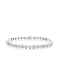 Anne Sisteron - Metallic 14kt White Gold Diamond Love Collection Tennis Bracelet - Lyst