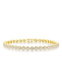 Anne Sisteron - Metallic 14kt Yellow Gold Diamond Love Collection Luxe Tennis Bracelet - Lyst