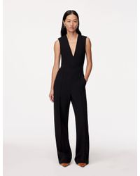 Another Tomorrow Blue Doppio Jumpsuit
