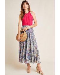 miele floral midi skirt