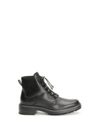 aquatalia linda leather combat boot