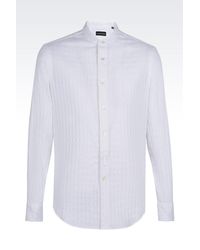 Emporio Armani White Long Sleeve Shirt for men