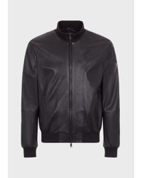 armani red leather jacket