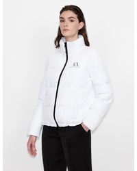 armani exchange jacket white