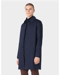 Mac Ville Trench Coat in Dark Navy Blue 