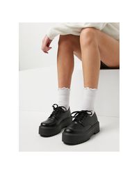 ASOS Mine - Platte Schoenen Met Dikke Zool in het Zwart - Lyst