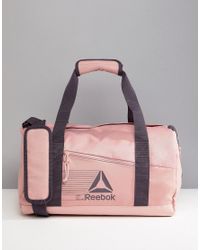 Reebok Gym Bag In Pink - Lyst