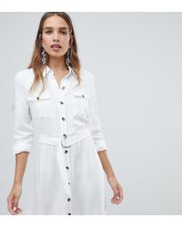 new look white shirt dress