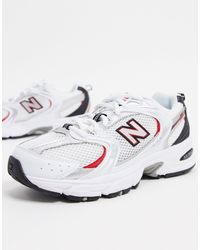 Zapatillas en , plateado y rojo 530 New Balance de color Blanco | Lyst