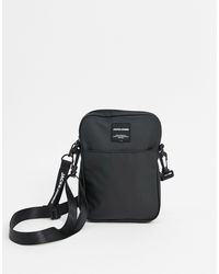 Bandolera negra Jack \u0026 Jones de Tejido sintético de color Negro para hombre  | Lyst