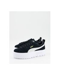 Mayze - sneakers nere con plateauPUMA in Gomma di colore Nero | Lyst