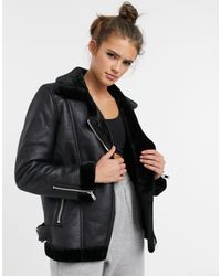 longline aviator jacket