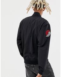 trail blazers warm up jacket