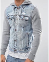 hollister jean jacket for men