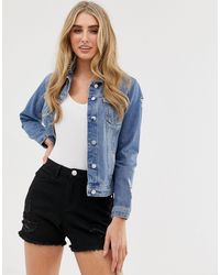 Lipsy puff sleeve denim jacket Clearance