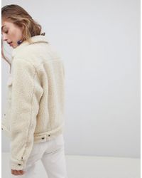 levi's teddy trucker jacket