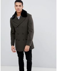 french connection mens overcoat
