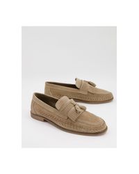 Arrow - mocassini intrecciati beige scamosciati di Walk London da Uomo |  Lyst