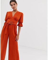 asos rust jumpsuit