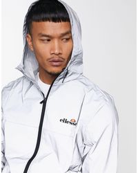 Giacca leggera catarifrangente con cappuccio da Uomo di Ellesse in  Metallizzato - Lyst