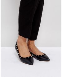 carvela pointed flats