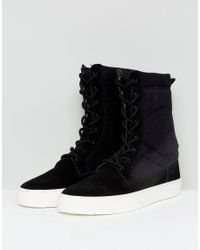 black sneaker booties