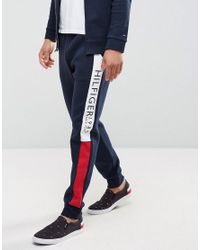 tommy hilfiger navy joggers