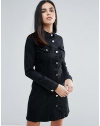 lipsy white denim dress