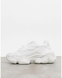 Bershka Sneakers Met Plateauzool in het Wit voor heren - Lyst