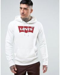 levis white hoodie mens