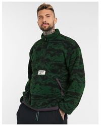 Reebok Classics Printed Half Zip Fleece 