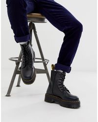 Stivali Dr. Martens | STIVALI PLATFORM DI PELLE JADON HI STUD Black Smooth  Uomo/Donna - Elteknica