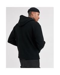 Sudadera Bershka de Tejido sintético de color Negro para hombre | Lyst