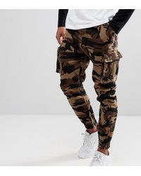 camo cargo joggers mens