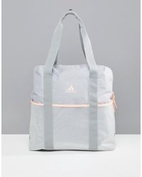 adidas id tote bag grey