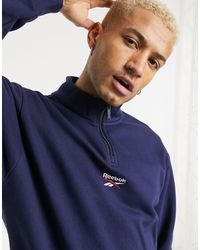 Reebok Classics Half-zip Sweatshirt in Navy (Blue) for Men | Lyst Australia