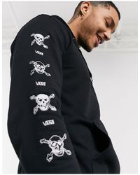 Sudadera negra con capucha y detalle Vans de Algodón de color Negro para  hombre | Lyst