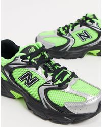 New Balance Rubber 530 Hi Viz in Green | Lyst
