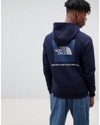 north face hoodie navy blue