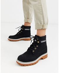 Botas negras Caterpillar de Pana de color Negro | Lyst