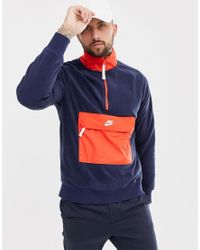 Sudadera Nike Sportswear Naranja Hombre