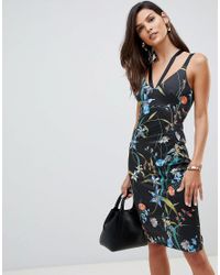 karen millen strappy bodycon dress