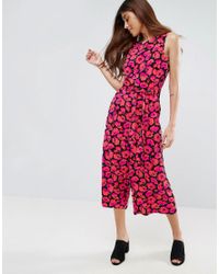 warehouse leopard print jumpsuit