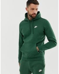 nike green pullover hoodie