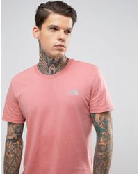 Lyst - The North Face Simple Dome T-shirt In Dusty Pink Exclusive To Asos in Pink for Men