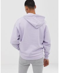mens lilac hoodie